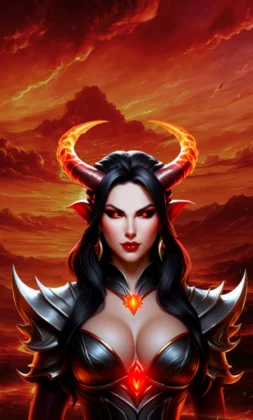 Queen of Inferno pokie by Spinomenal at Royal Reels NZ